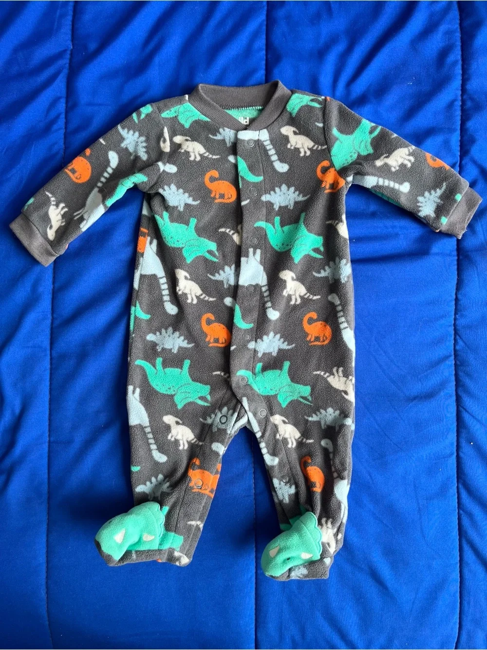 CARTER’S Baby Boy Fleece Footed Pajamas (4) 0-3 Months